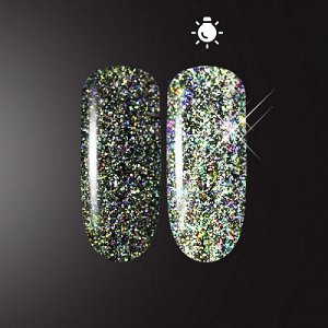 Светоотражающий глиттер Flash Glow Black