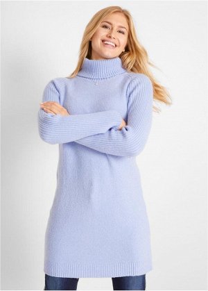 Пуловер с высоким