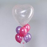 Воздушые шары «Розовый шёлк», набор 6 шт.