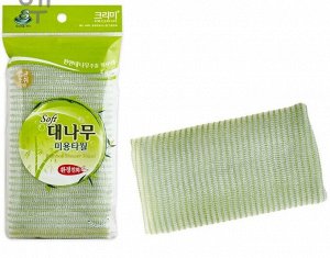 SUNG BO Мочалка для душа "Bamboo Shower Towel " №152 (28х100см) средней жесткости /нейлон, бамбуковое волокно