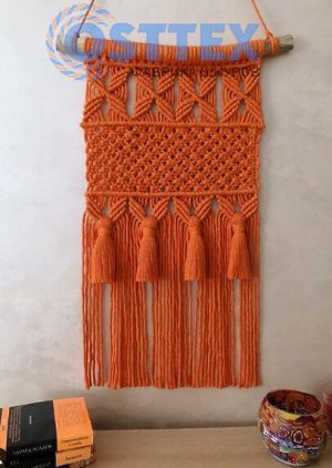 Шпагат хлопковый 3 мм для плетения Джинс (2175)