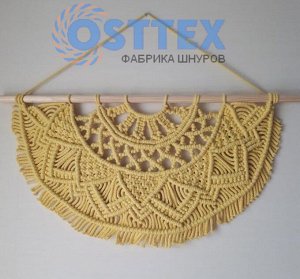 Osttex Шнур хлопковый 6 мм Серо-коричневый (2114)