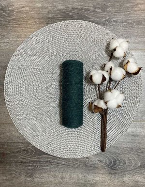 Шпагат хлопковый 2 мм для плетения панно/ловцов снов/шпагат для рукоделия/шпагат для макраме. Изумруд (1404)