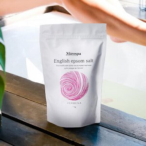 Соль для ванны "English epsom salt" с натуральным эфирным маслом вербены и мандарина