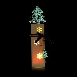 Новогодний декор с подсветкой «Ёлочка» 5x5,5x26 см