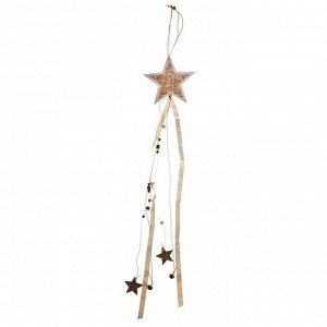 Новогодняя подвеска с подсветкой «Звезда» 12?67 см, золотой