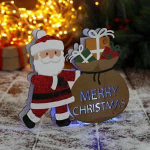 Украшение ёлочное "Дед Мороз с мешком подарков" 19х16 см