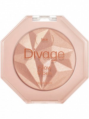 Divage Compact Highlighter Glow Vibes Ж Товар Хайлайтер для лица компактный glow vibes № 02