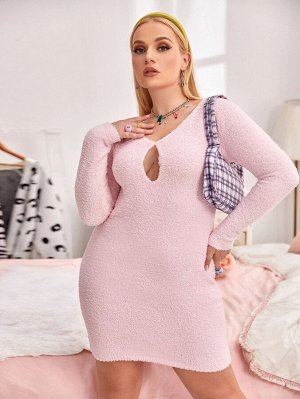 Размера плюс Платье-свитер