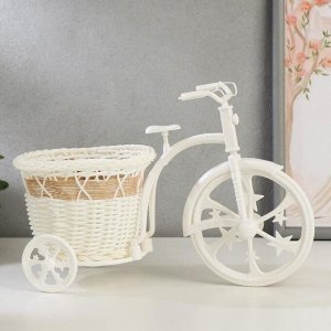 Корзина декоративная "Эко-лайф" велосипед с кашпо 18х25х14 см