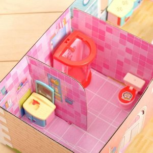 «Кукольный дом» из картона, пони и аксессуары