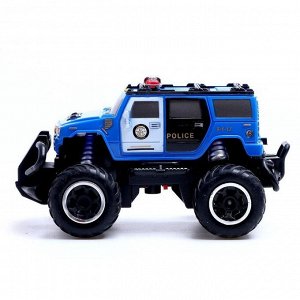 АВТОГРАД Джип радиоуправляемый "Полиция", работает от батареек, цвет синий