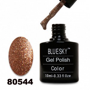 Гель лак Bluesky 80544-Золото с мелкой золотой слюдой