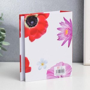 Фотоальбом на 40 фото 10х15 см "Крупные цветы" в коробке МИКС 17х14х4,5 см