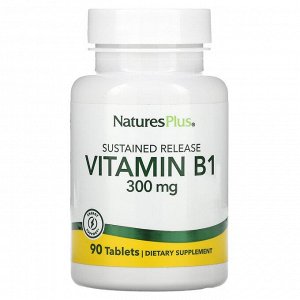 Nature's Plus, витамин В1, 300 мг, 90 таблеток