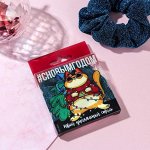 Резинка скранч блестящая в пвс коробке &quot;Твой уникальный стиль&quot;, d= 4 см.