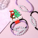 Резинки для волос с бусинками &quot;Красоты и волшебства!&quot;, d= 5,5 см.