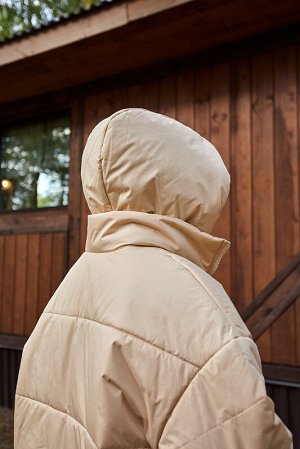 Куртка женская oversize (деми) бежевый