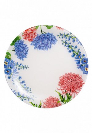 Стеклянная тарелка «Цветочная коллекция», диаметр 30 см