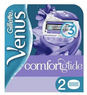 GILLETTE® VENUS ComfortGlide Breeze Cменные кассеты для бритья (cо встроенными подуш с гелем) 2шт
