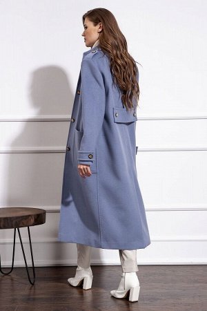 Пальто женское Серо-голубой