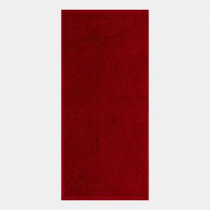 Полотенце подарочное Экономь и Я «Весёлый олень» 30х60 см, цвет бордовый, 100% хл, 320 г/м2