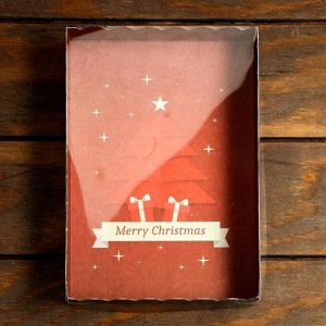 Коробочка для печенья "Счастливого Рождества", 22 х 15 х 3 см