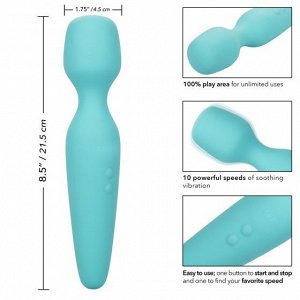 Голубой wand-вибромассажер They-ology Vibrating Intimate Massager