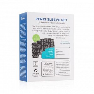 Набор из 6 дымчатых насадок Penis Sleeve Set