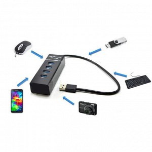 USB HUB концентратор переходник на 4 USB высокой скорости