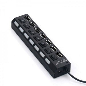 Earldom USB HUB концентратор переходник разветвитель 2.0 HUB HI-SPEED с 7 выходами