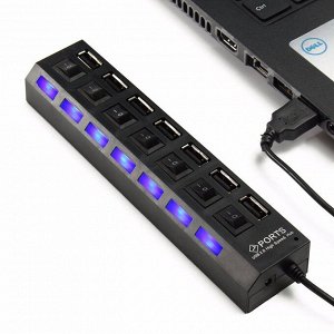 Earldom USB HUB концентратор переходник разветвитель 2.0 HUB HI-SPEED с 7 выходами