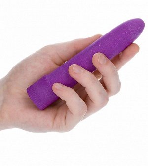 Фиолетовый вибратор 5.5" Vibrator Biodegradable - 14 см.