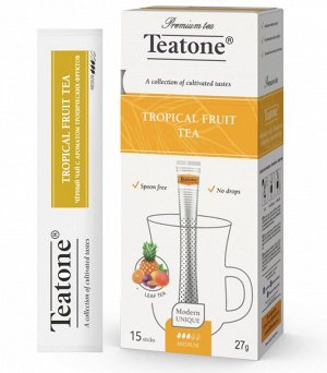 Черный чай (Аромат тропических фруктов, TEATONE, (15шт*1,8г)