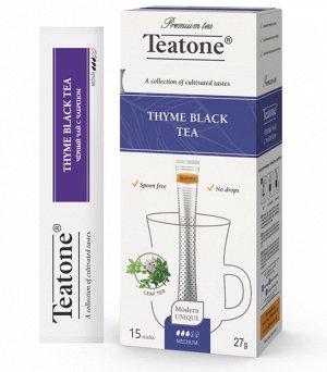 Черный чай (Аромат чабреца, TEATONE, (15шт*1,8г)