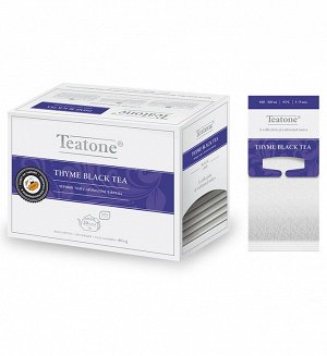 Черный чай (Аромат чабреца, TEATONE, (20шт*4г), в пакетиках