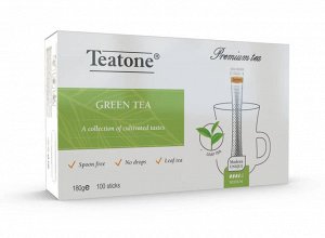 Зеленый чай  TEATONE, пенал 100 стиков