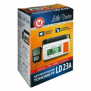 Тонометр Little Doctor LD-23А, автоматический, большая манжета 25-36 см, 4хАА, с адаптером