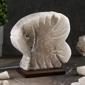 Соляная лампа "Рыбка", цельный кристалл, 22 см, 3-4 кг