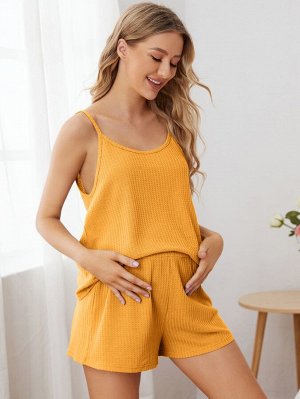 Одноцветный Повседневный Домашняя одежда для беременных