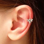 Серьга &quot;Каффа&quot; пчёлка, цвет белый в серебре