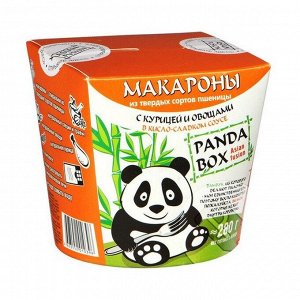 Макароны с курицей и овощами в кисло-сладком соусе, Panda Box, 60г