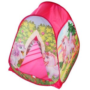 GFA-UC01-R Палатка детская игровая единороги 81х90х81см, в сумке Играем вместе в кор.24шт