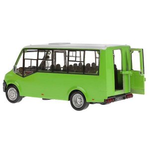 NEXTCITI-15-GN Машина металл ГАЗЕЛЬ NEXT CITILINE 14 см, двери, кузов, инерц, зеленый, кор. Технопарк в кор.2*32шт