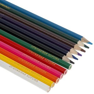 CPA12-52096-ORCOW Цветные карандаши Оранжевая корова 12цв, акварельные Умка в кор.20*12наб