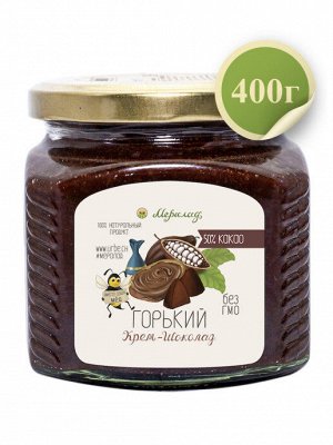 Крем-шоколад горький 400г.