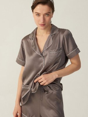 MOTF PREMIUM 22MM GRADE 6A Шелковая блузка для сна без шорт