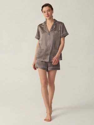 SheIn MOTF PREMIUM 22MM GRADE 6A Шелковая блузка для сна без шорт