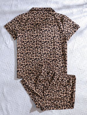 Пижама с леопардовым принтом