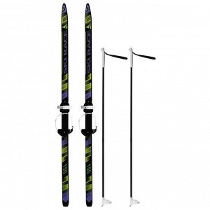 Лыжи подростковые «Ski Race» с палками из стеклопластика, 150/110 см